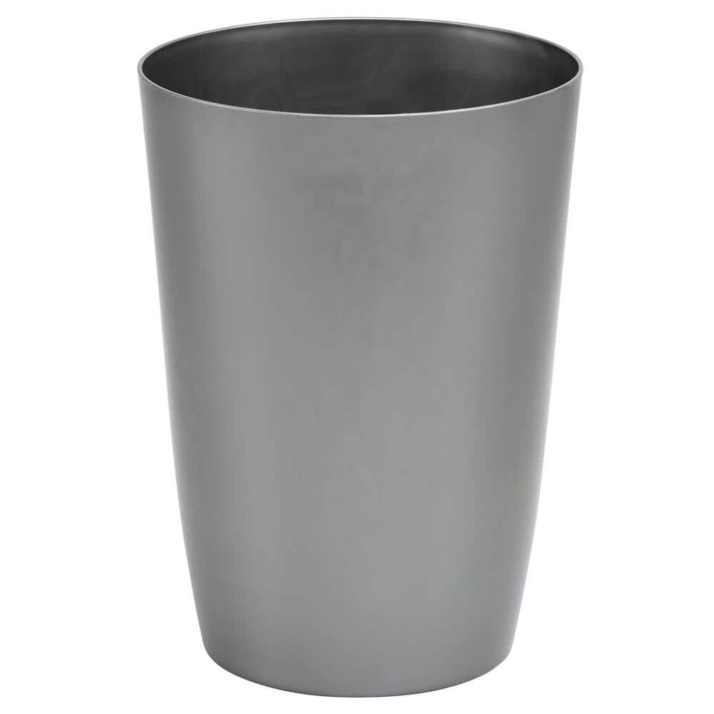 2 Gal. Silver Brushed Open Top Garbage Outdoor Can NY5H1WN9 - The Home ...