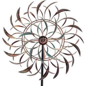 Wind Spinners Outdoor Metal Large 360 Degrees Kinetic Wind Sculptures& Spinners Yard Art Outdoor Garden Decor