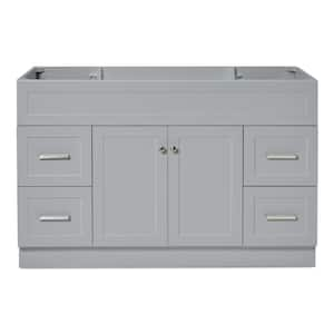 Hamlet 54 in. W x 21.5 in. D x 34.5 in. H Freestanding Bath Vanity Cabinet Only in Grey