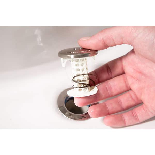 SinkShroom 1.25 in. Bathroom Sink Drain Protector Hair Catcher in