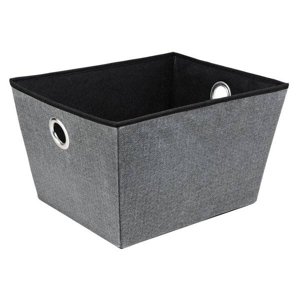 Simplify 13.8 in. H x 10.1 in. W x 16.8 in. D Gray Fabric Cube Storage Bin