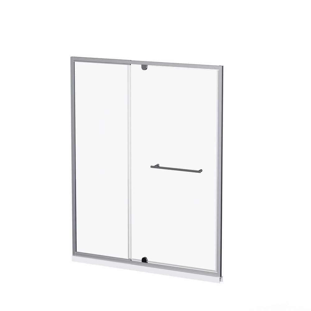 60 in. W x 72 in. H Pivot Framed Shower Door in Chrome Finish with Clear Tempered Glass price history on PriceWatchPro