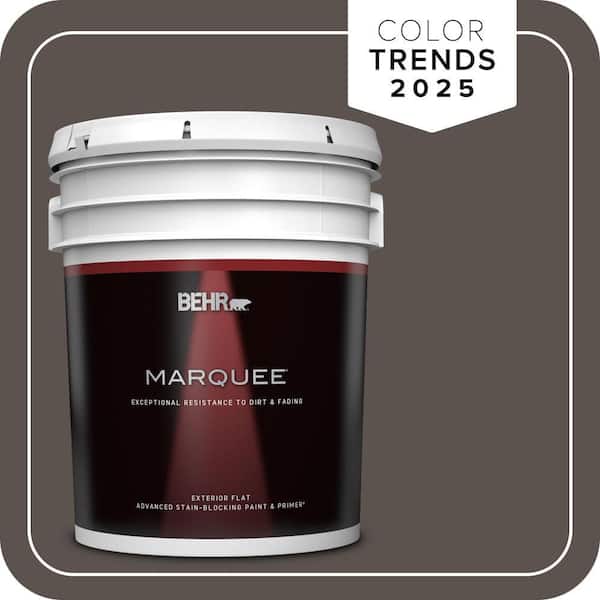 BEHR MARQUEE 5 gal. #MQ2-54 Gardeners Soil Flat Exterior Paint & Primer