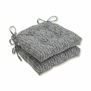 16 in. x 15.5 in. Outdoor Dining Chair Cushion in Grey/Ivory (Set of 2)