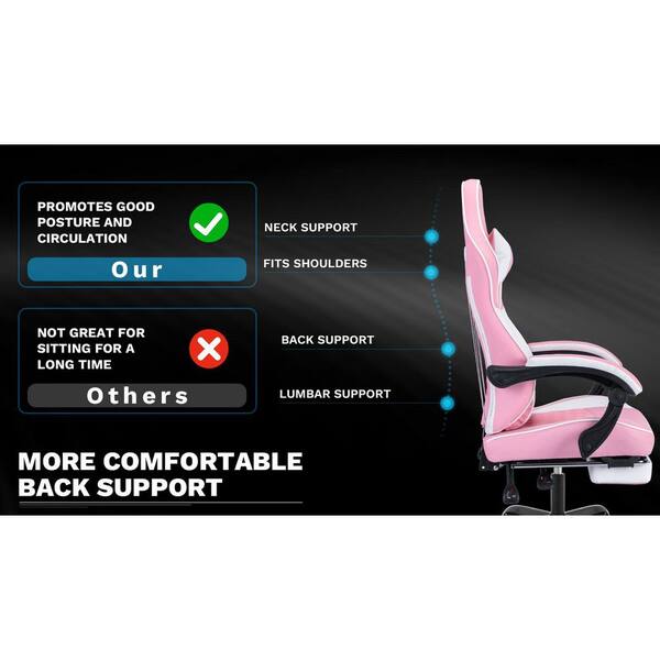 CSC DECOR INC Leather Seat Reclining Ergonomic PC Gaming