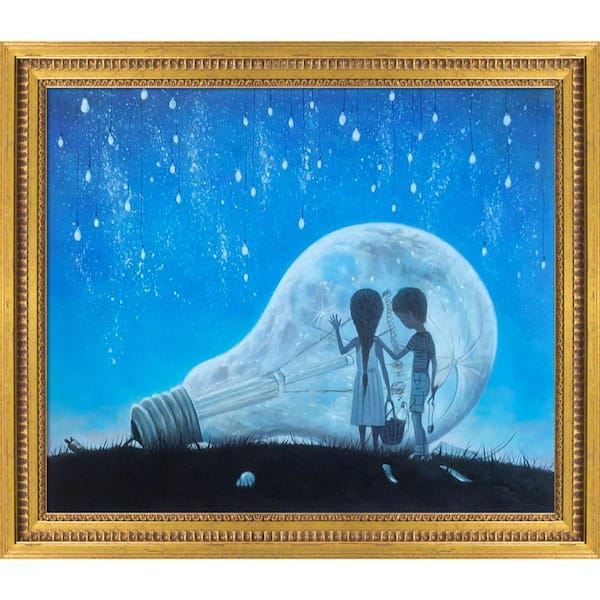 ArtistBe "The Night We Broke The Moon Reproduction with Versailles Gold Queen" by Adrian BordaOil Painting 29 in. x 25 in.