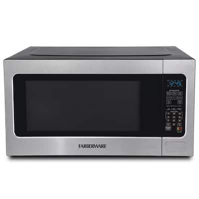 BLACK+DECKER 1.1 Cu. Ft. Microwave Stainless Steel Countertop Microwave Oven  EM031MGGX2 - The Home Depot