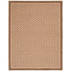 Hampton Bay Beige and Brown 5 ft. x 7 ft. Geometric Polypropylene ...