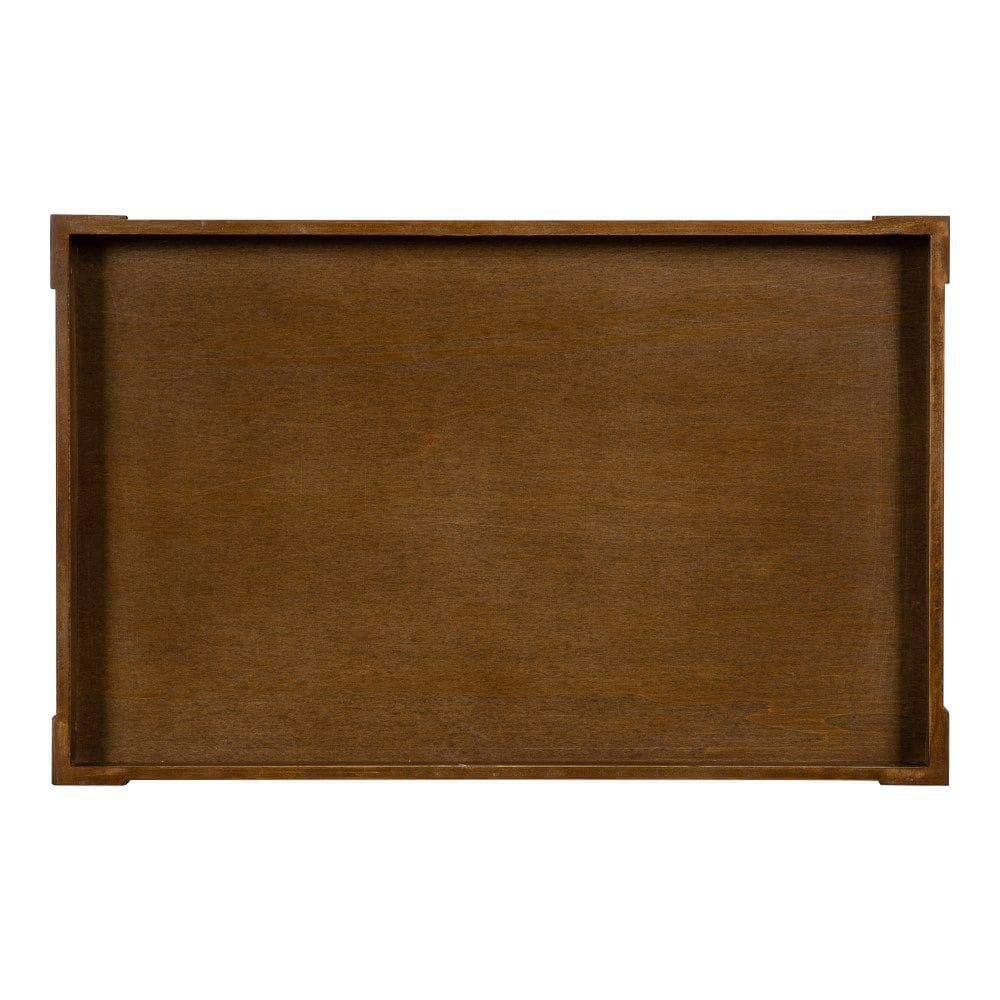 Bellport 22 in. Rustic Brown Rectangle Wood End Table - thumbnail 4