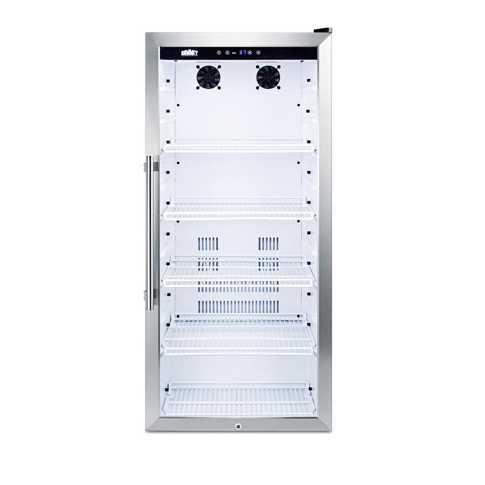 22 in. 9 cu. ft. Commercial Refrigerator in White with Glass Door