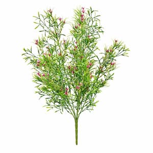 20 in. Pink Artificial Woodruff Other Floral Arrangement
