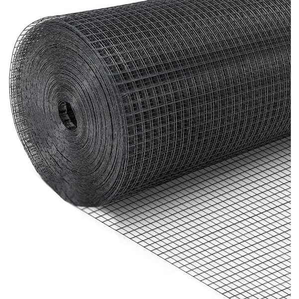 Unbranded Hardware Cloth 1/2 inch 48inx100.1ft 19 Gauge PVC Vinyl Coated Square Chicken Wire Fence Mesh Roll Garden Bed Supports