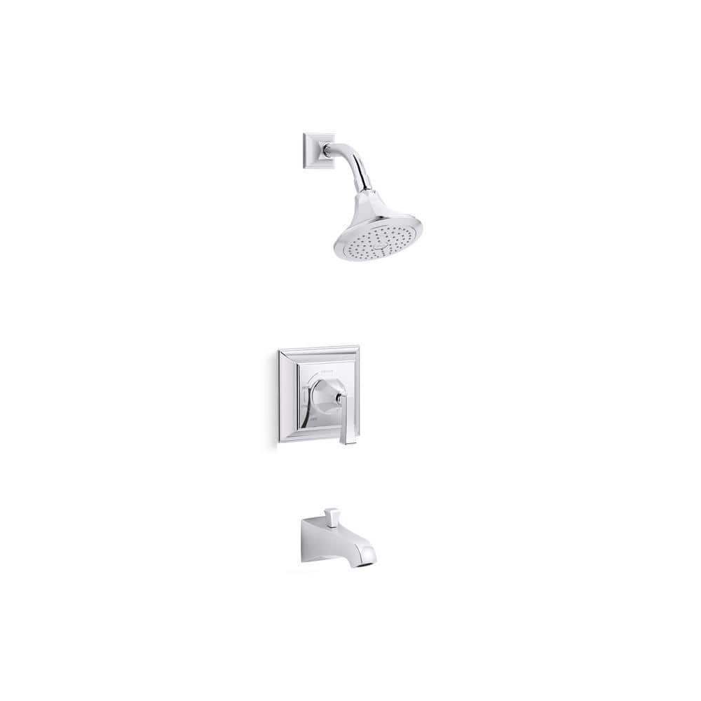 KOHLER Memoirs Stately 1-Handle Tub and Shower Faucet Trim Kit in Polished  Chrome (Valve Not Included) TS461-4V-CP The Home Depot