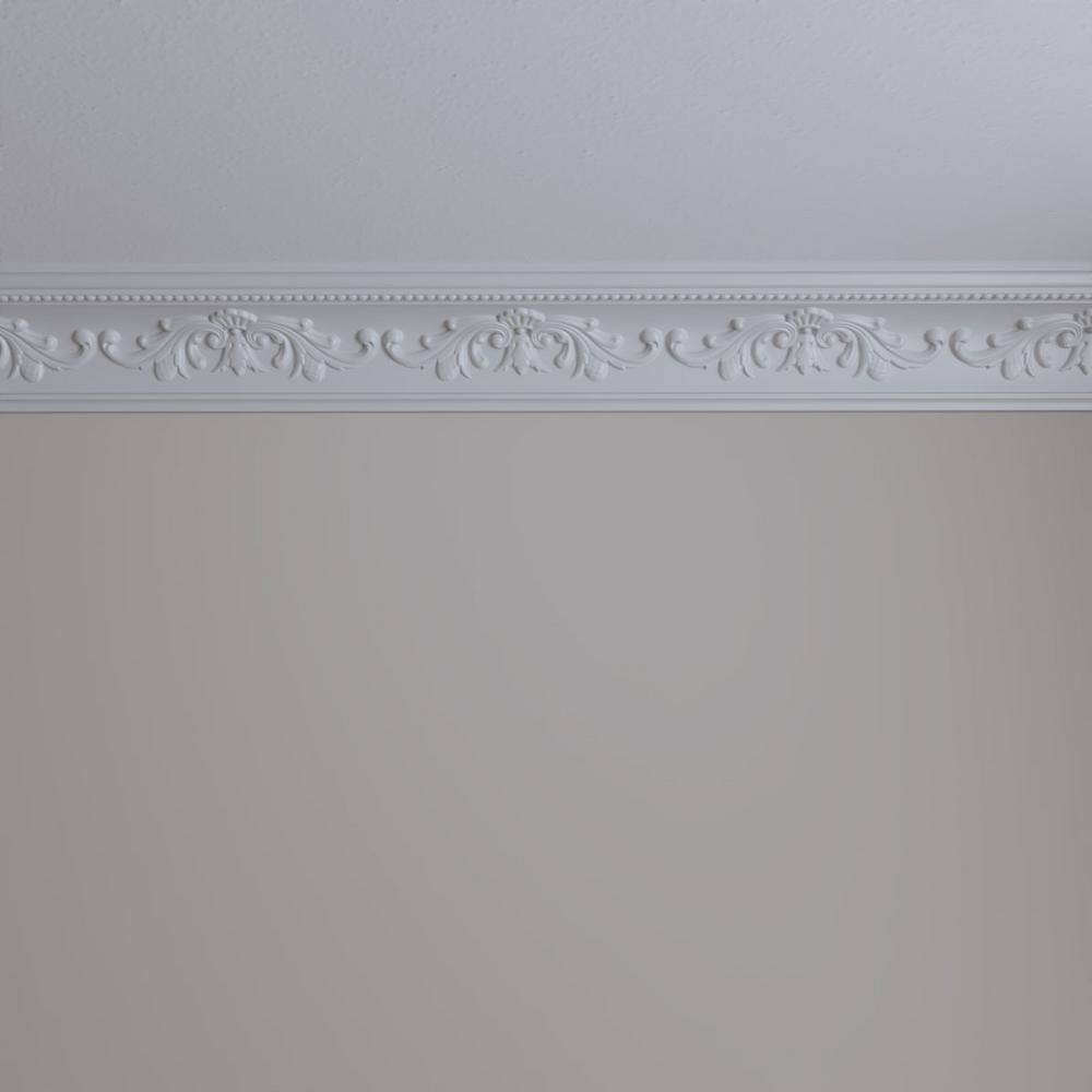 Versailles White Polyurethane Crown Moulding 94.5"