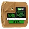 Tarpex Heavy-Duty 10 oz. Canvas Tarp 8 ft. x 8 ft. Multi-Purpose