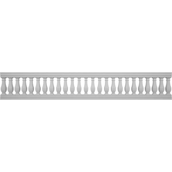 Ekena Millwork Fiberthane Arcadian Balustrade 192 in. L x 32 in. H Fiberglass Railing Kit