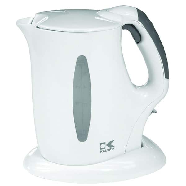 KALORIK 1.7 Liter Cordless Electric Kettle in White-DISCONTINUED
