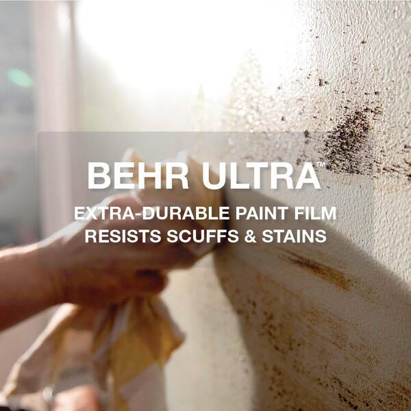 BEHR ULTRA 1 gal. #S-H-790 Black Suede Extra Durable Flat Interior Paint &  Primer 172301 - The Home Depot