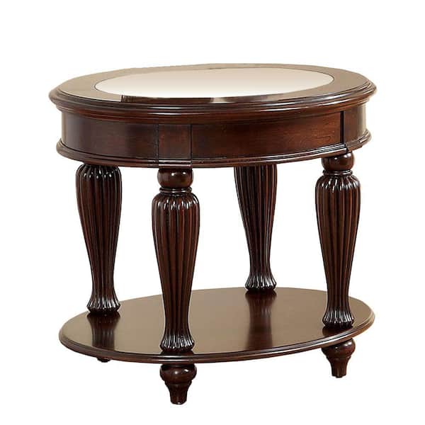 Benjara Centinel Traditional Style 24 in. H Brown Wooden End Table