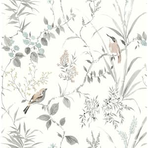 Imperial Garden Neutral Grey Non-Pasted Non-Woven Wallpaper