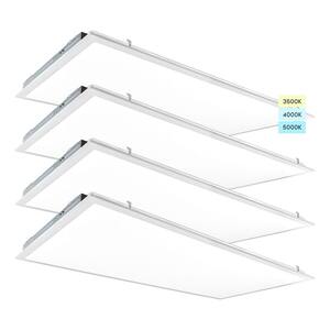 LUXRITE 2 Ft. X 4 Ft. 3300/4400/5500 Lumens Integrated LED Panel-Light ...