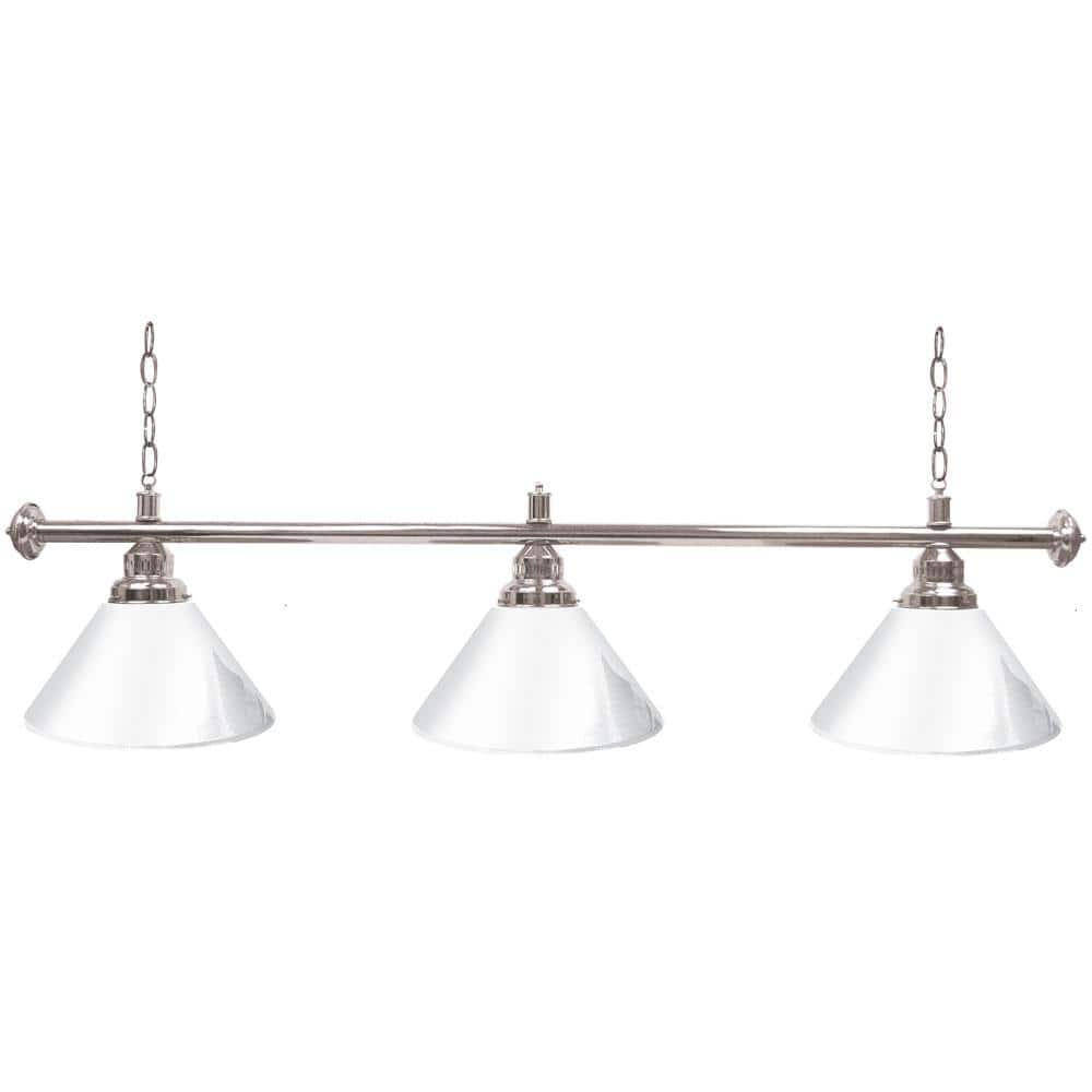 3-Light White Billiard Light