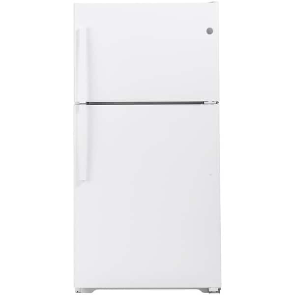 GE 21.9 cu. ft. Top Freezer Refrigerator in White, ENERGY STAR