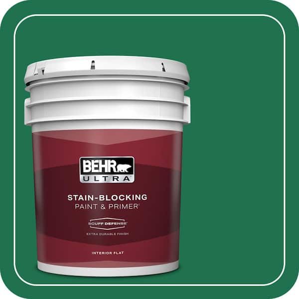 BEHR ULTRA 5 gal. #470B-7 Climbing Ivy Extra Durable Flat Interior Paint & Primer