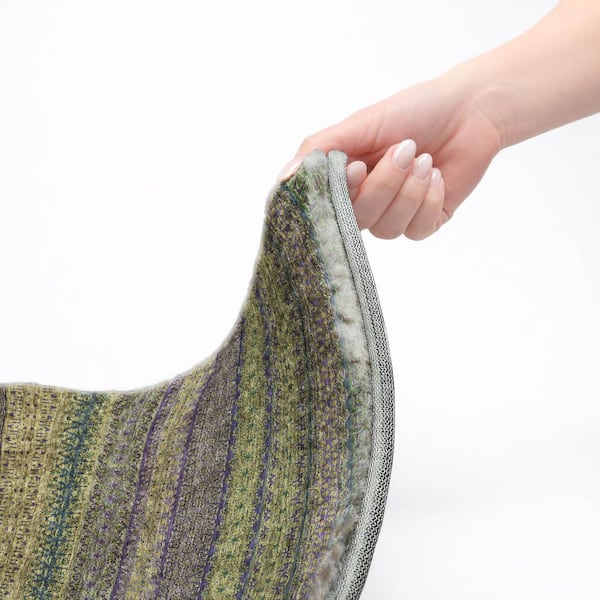 Dream Shag Premium Machine Washable Abstract ADS527 Olive 5 ft. x 7 ft. 6 in. Area Rug