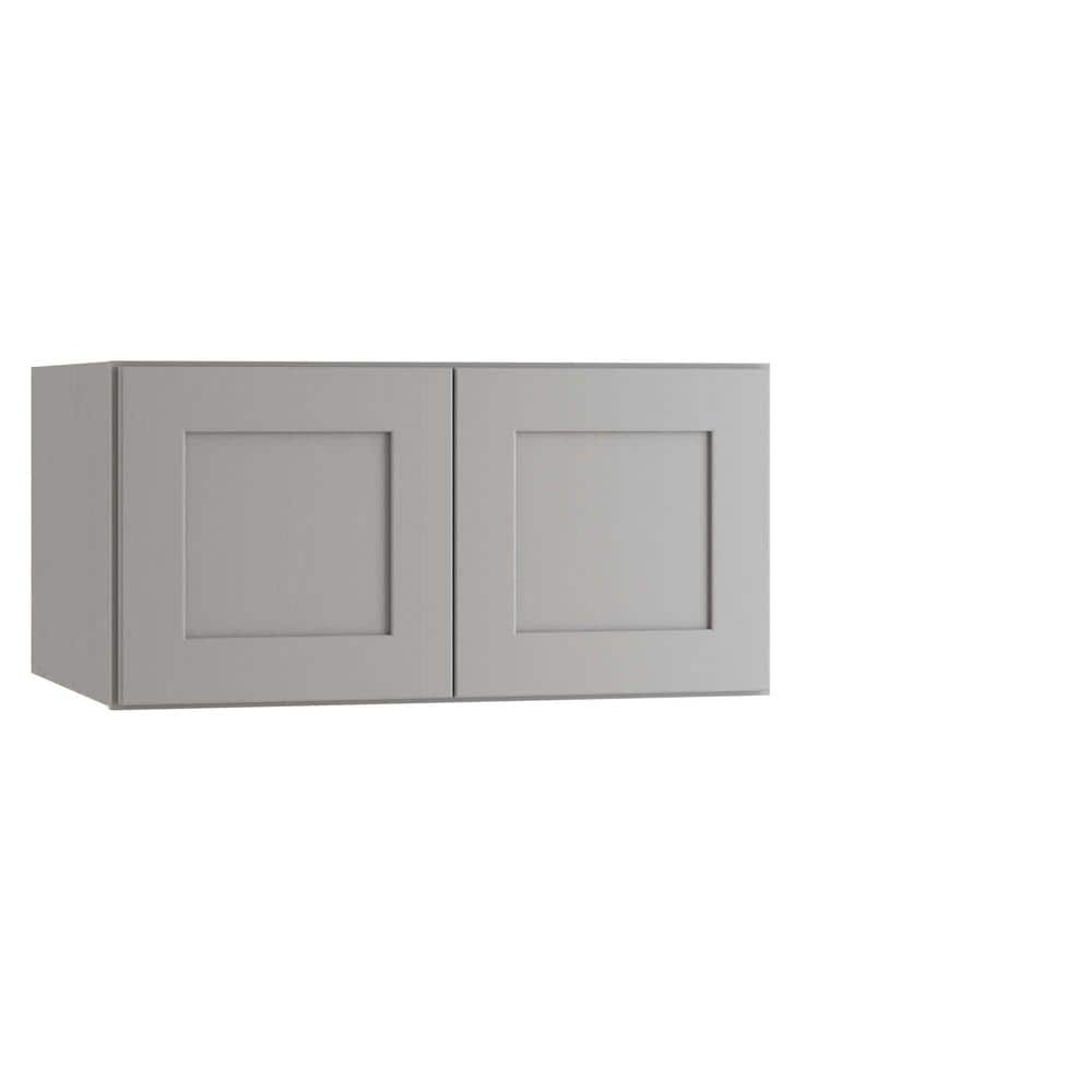 Newport 33 in. W x 24 in. D x 15 in. H Assembled Plywood Wall Bridge Kitchen Cabinet in Pearl Gray with Soft Close price history on PriceWatchPro