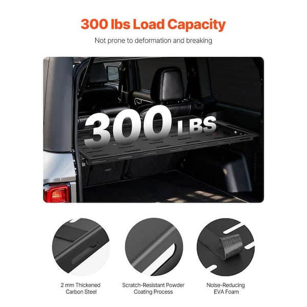SKYSHALO 300 lbs. Rear Trunk Cargo Rack for 2021-2024 Ford Bronco SKYSHALO 300 lbs. Rear Trunk Cargo Rack for 2021-2024 Ford Bronco