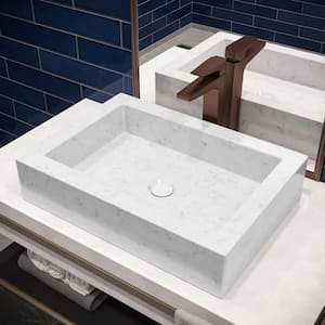 Voltaire Static Ceramic Vessel Bathroom Sink in White