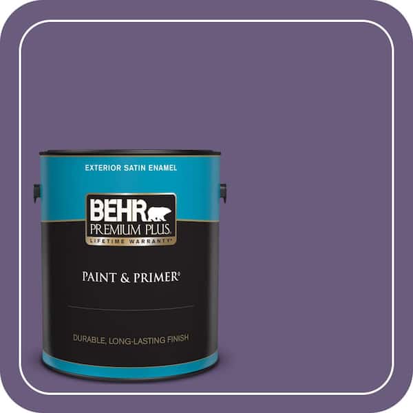 BEHR PREMIUM PLUS 1 gal. #M560-6 Napa Winery Satin Enamel Exterior Paint & Primer