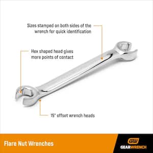 SAE Flare Nut Wrench Set (6-Piece)