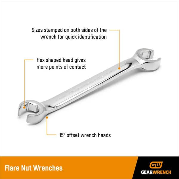 SAE Flare Nut Wrench Set (6-Piece)