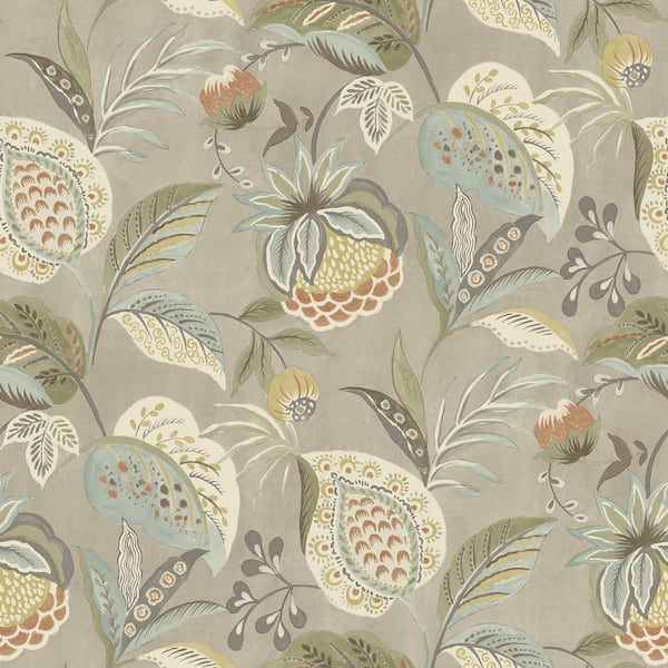 Chesapeake Bohemian Jacobean Multi-Colored Prepasted Non Woven Wallpaper Sample
