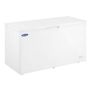 60.39 in., 16.4 cu. ft., Manual Defrost Chest Freezer in White, Minus 9.4°F to 5°F