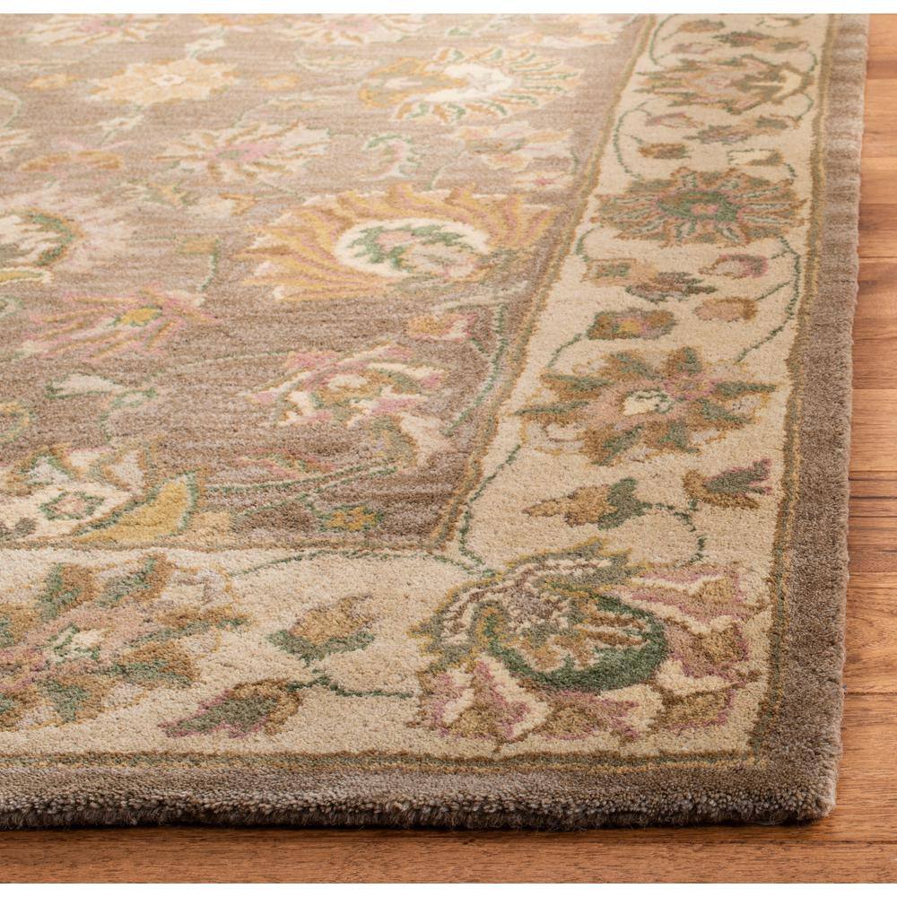 Heritage Brown and Ivory Hand-Tufted Wool Area Rug