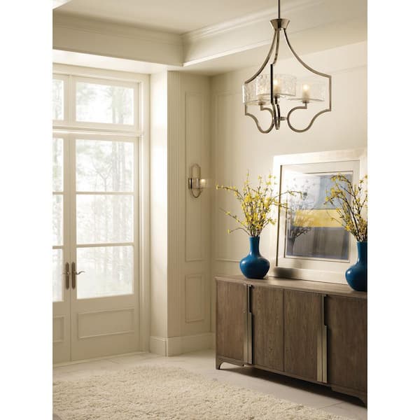 Progress Lighting Caress 3-Light Polished Nickel Modern/Contemporary Chandelier