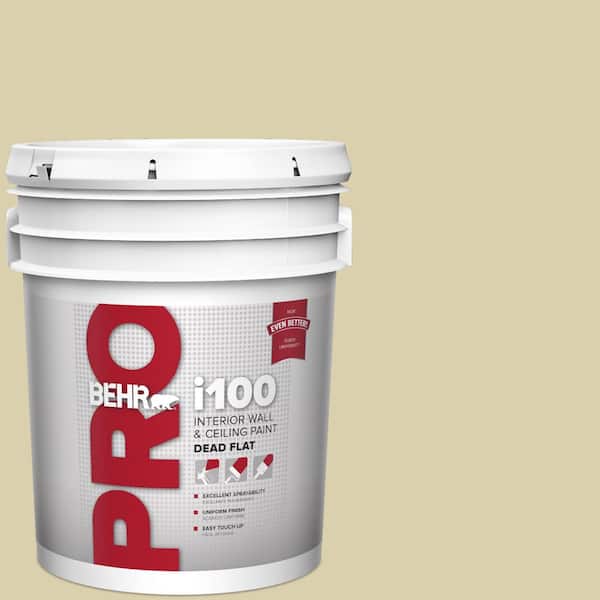 BEHR PRO 5 gal. #M330-3 Sweet Jasmine Dead Flat Interior Paint