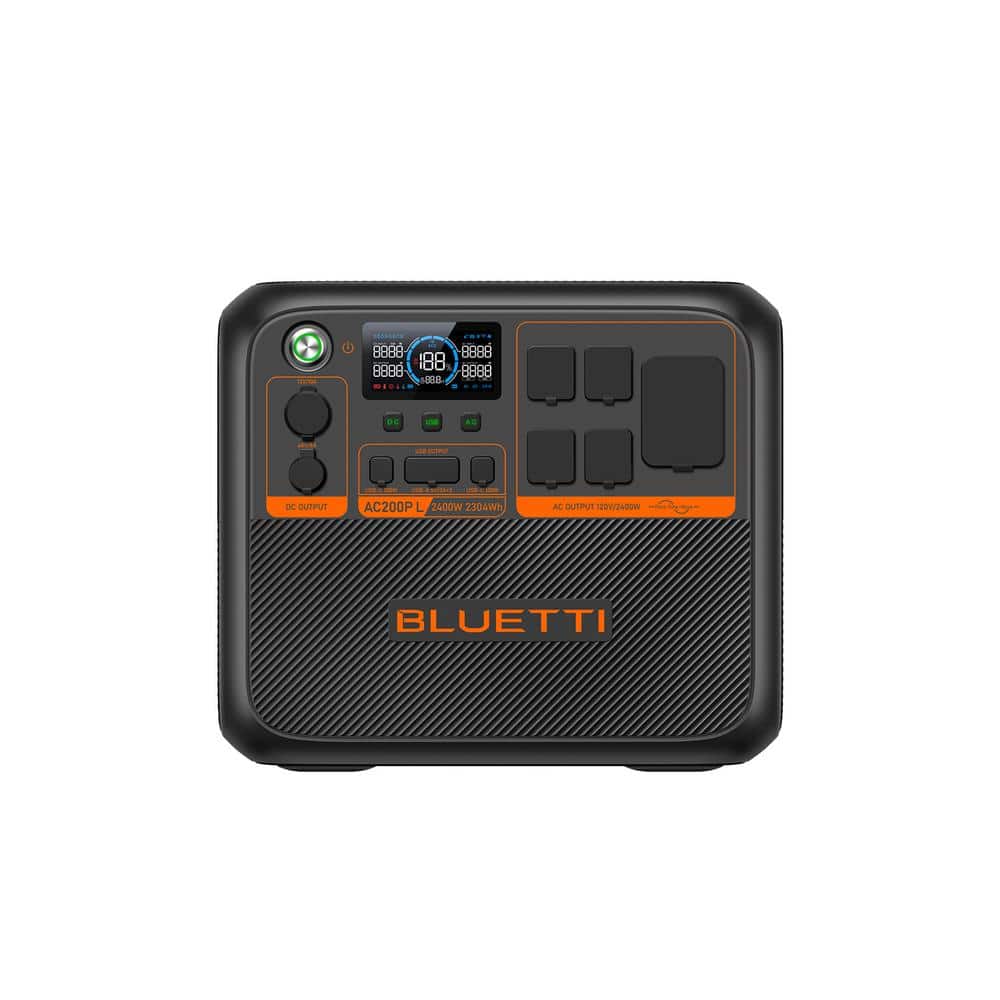2400/3600-Watt Continuous Peak Output Power Station AC200PL PushButton Start LiFePO4 Battery Solar Generator for Outdoor price history on PriceWatchPro