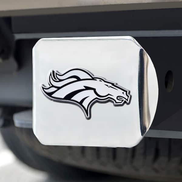 Denver Broncos Hitch Cover - Chrome