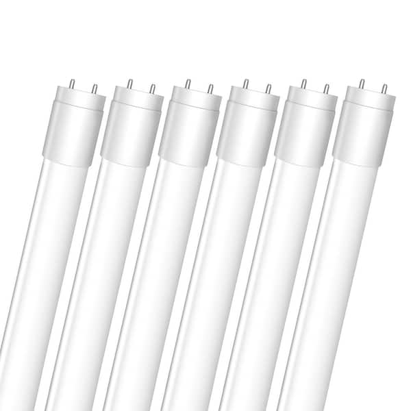 Feit Electric 10-Watt 2 ft. T8/12 G13 Type A Plug and Play Linear LED Tube Light Bulb, Bright White 3000K (6-Pack)