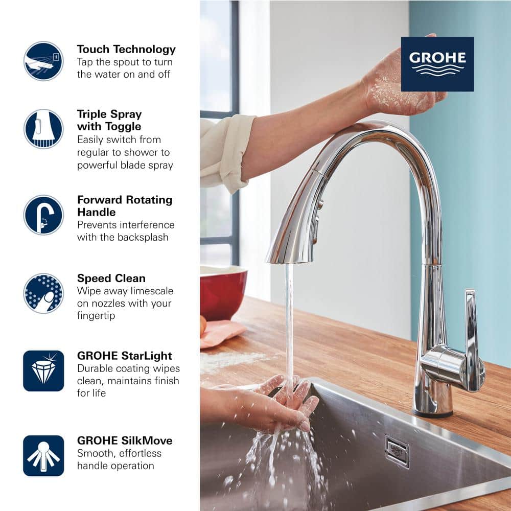 16" Stainless Steel Pull-Down Spray Kitchen Faucet