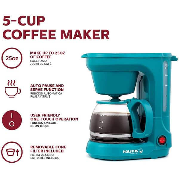 Salton Essentials - Coffee Maker 5 Cups 750Ml, White