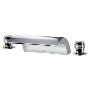 2-Handle Deck-Mount Roman Tub Faucet in Chrome