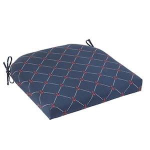 20 in. x 20 in. Outdoor Seat Cushion in Pool Anchor