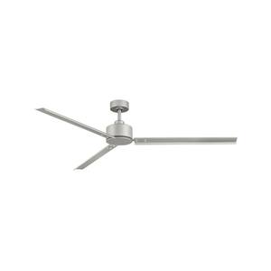 Hinkley Indy 72" 4-Speed Indoor/Outdoor Ceiling Fan, Brushed Nickel