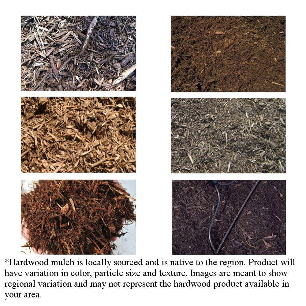 Image of Hardwood mulch in a pallet