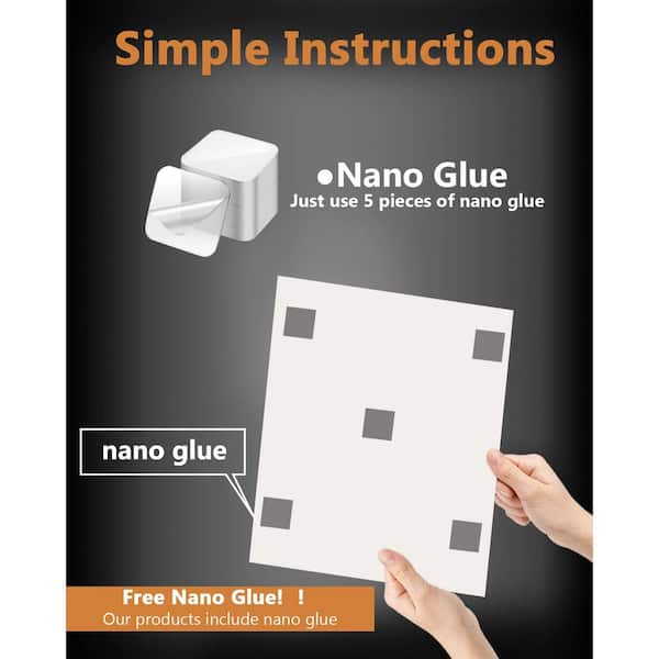 Angel Sar 8 Pack 48 in. x 32 in. Art Panels Soundproof Wall Panels, Decor Acoustic Treatment Panels (Adhesive Included) SO28VB50